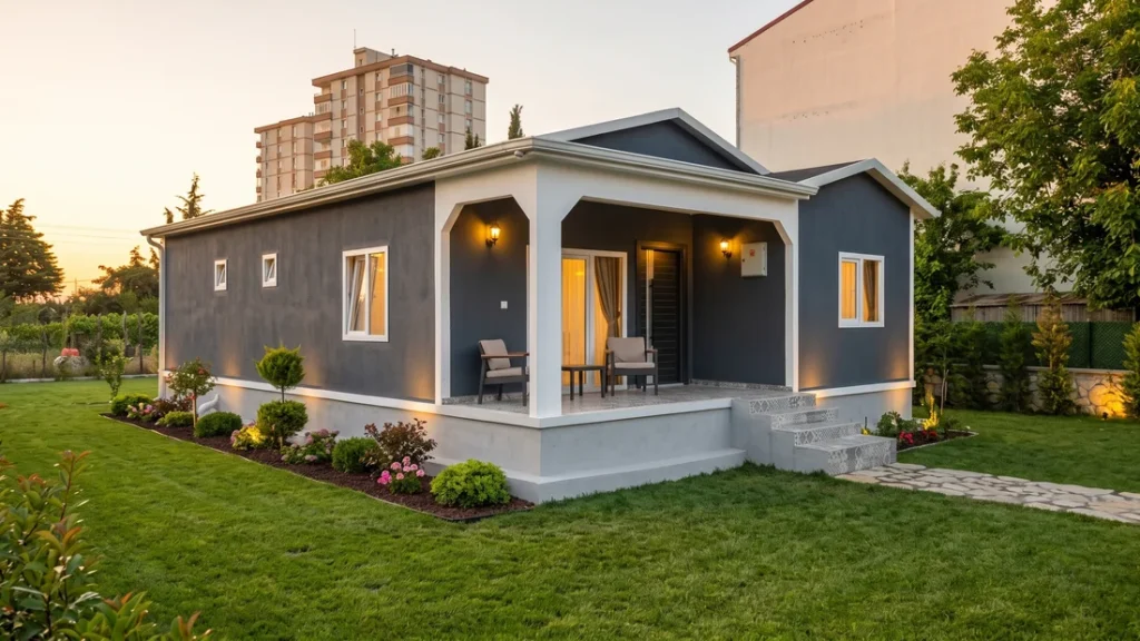 92 m² Tek Kat Hafif Çelik Villa