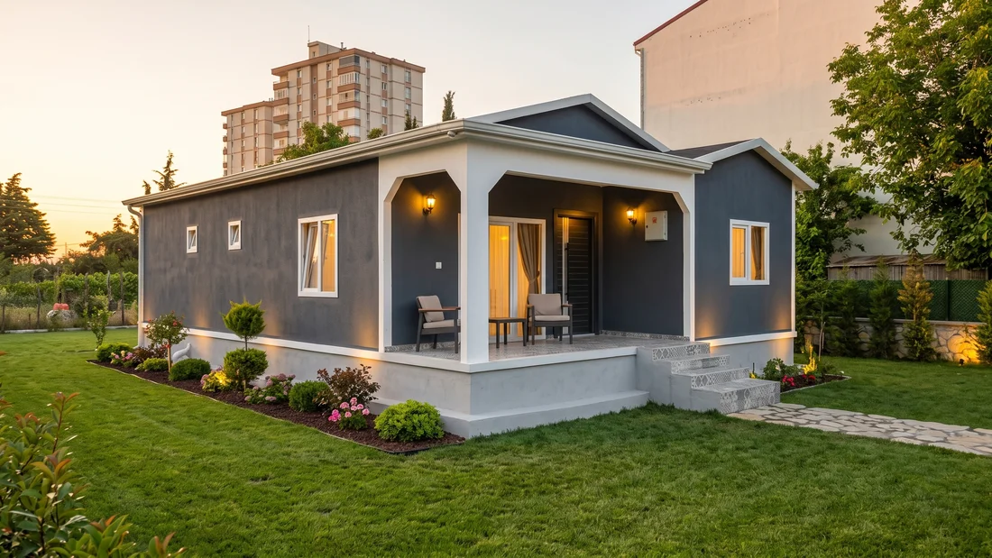 92 m² Tek Kat Hafif Çelik Villa