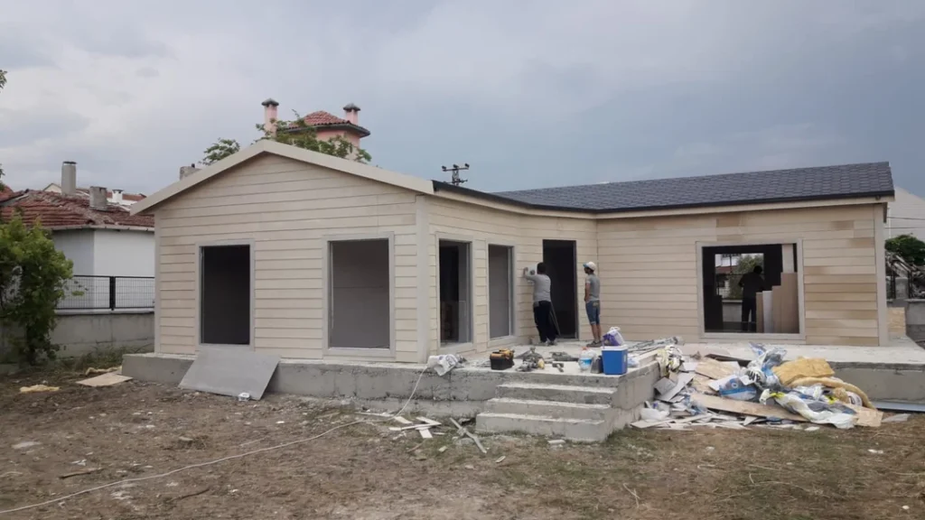 100 m² Çift Kat Hafif Çelik Villa proje görseli 2