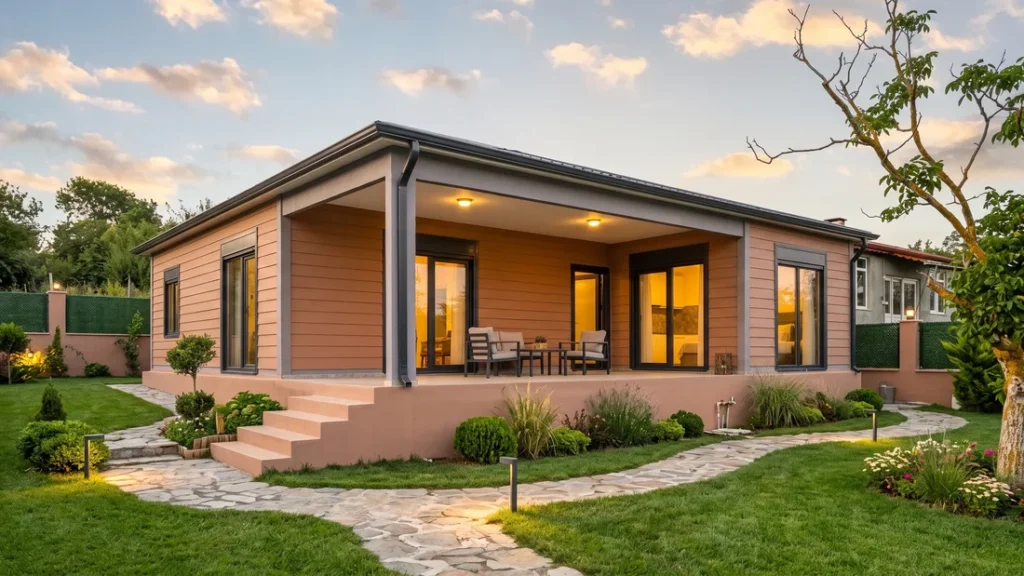 124 m² Tek Kat Hafif Çelik Villa
