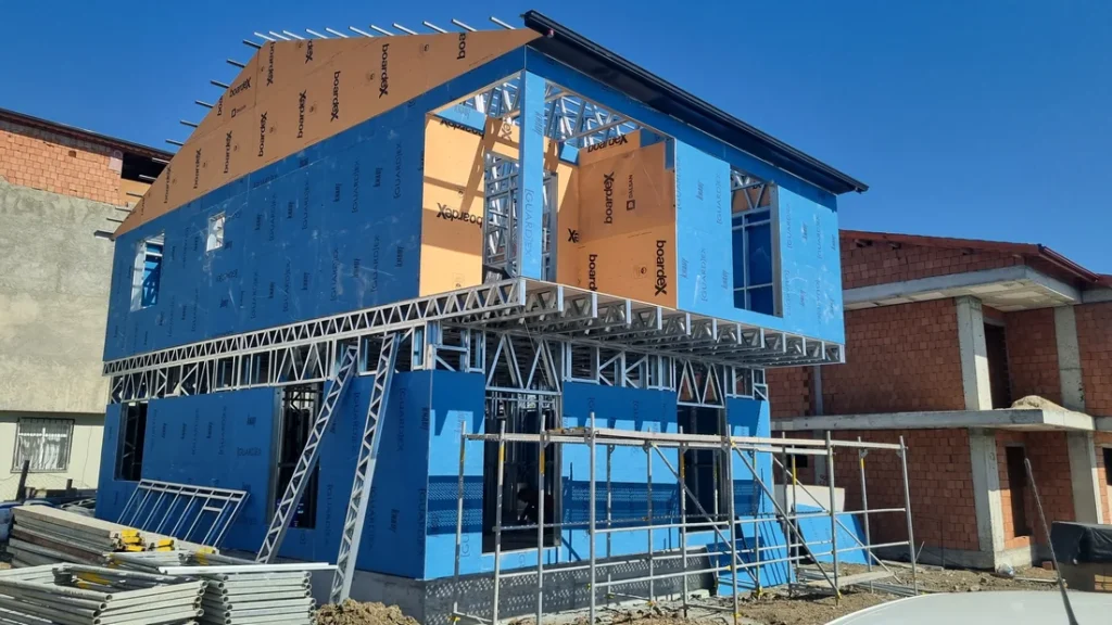 183 m² Çift Kat Hafif Çelik Villa proje görseli 2