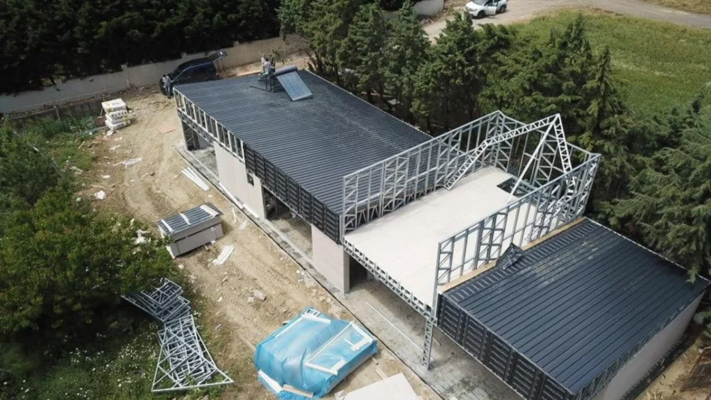262 m² Çift Kat Hafif Çelik Villa proje görseli 3