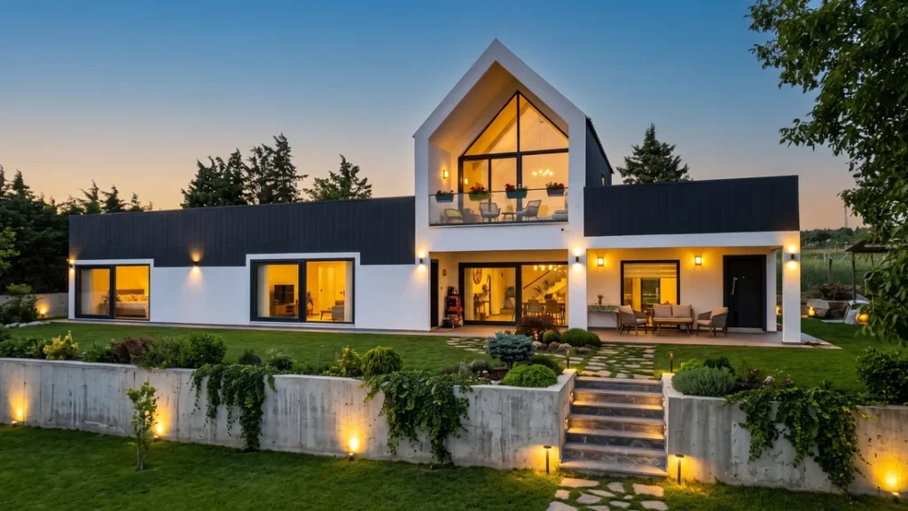 262 m² Çift Kat Hafif Çelik Villa
