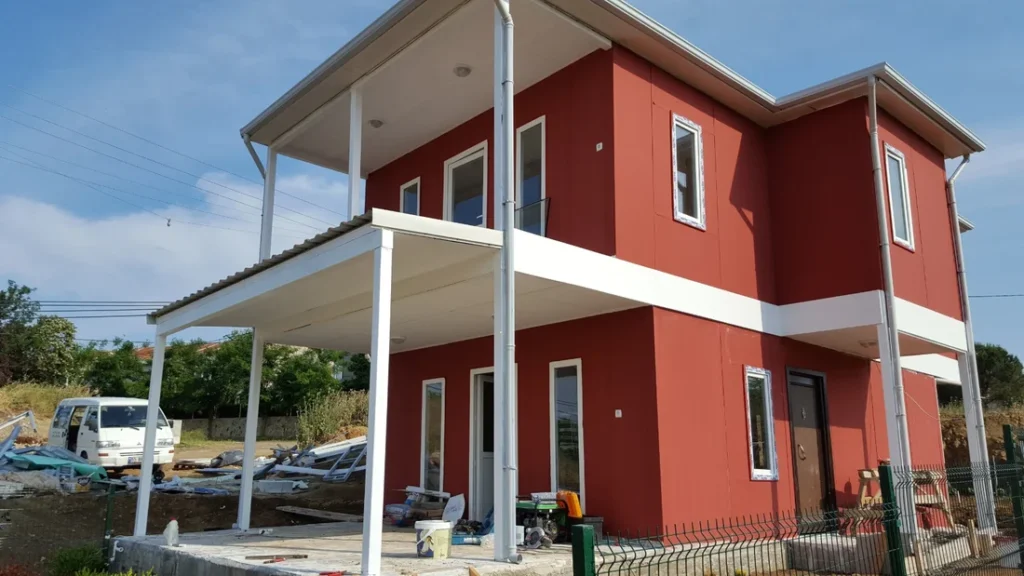 100 m² Çift Kat Prefabrik Villa proje görseli 2