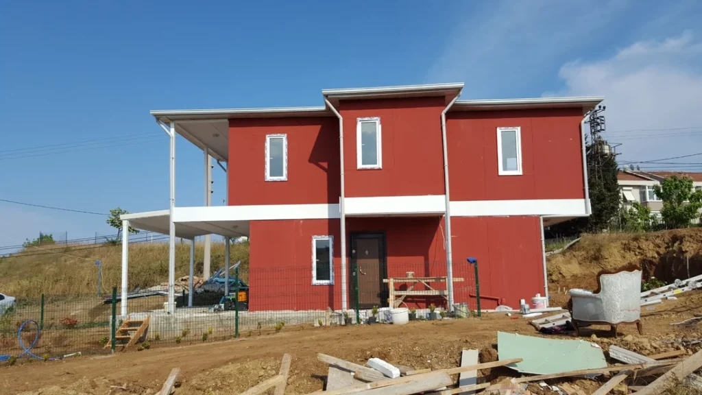 100 m² Çift Kat Prefabrik Villa proje görseli 3