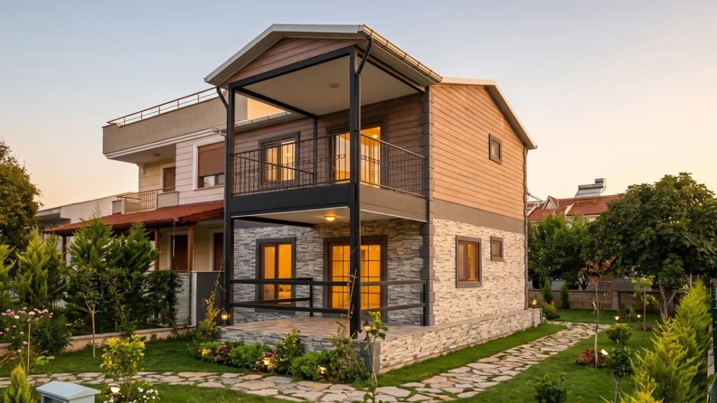 114 m² Çift Kat Prefabrik Villa