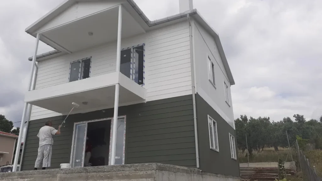 120 m² Çift Kat Prefabrik Villa proje görseli 1