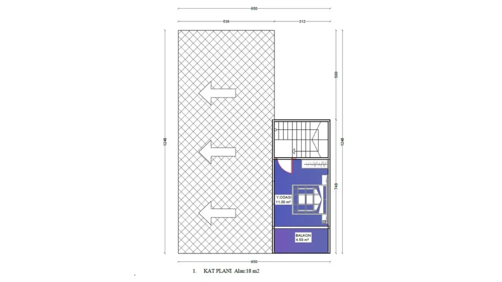3+1 Çift Kat Hafif Çelik kat planı 2